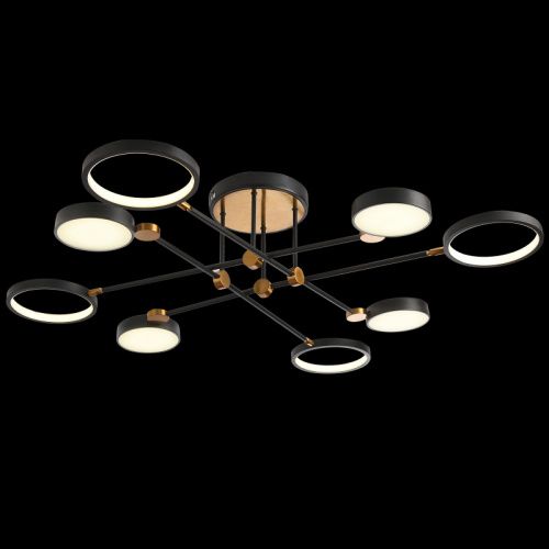 Люстра потолочная Natali Kovaltseva Loft Led (Лофт Лед) LED LAMPS 81102/6C BRASS BLACK