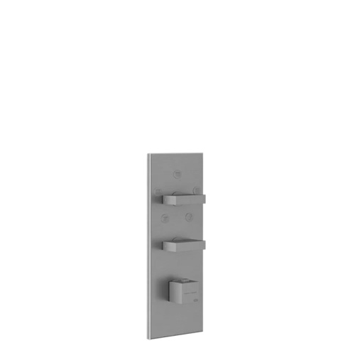 Смеситель для душа Gessi Rettangolo 43032#031 встраиваемый в стену хром с термостатом (внешняя часть)