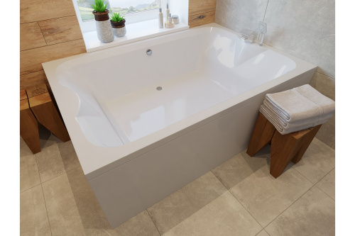 Ванна акриловая Vayer Kasandra Гл000025030 195х135 пристенная прямоугольная