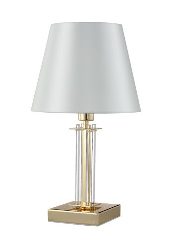 Настольная лампа Crystal Lux Nicolas (Ницолас) NICOLAS LG1 GOLD/WHITE