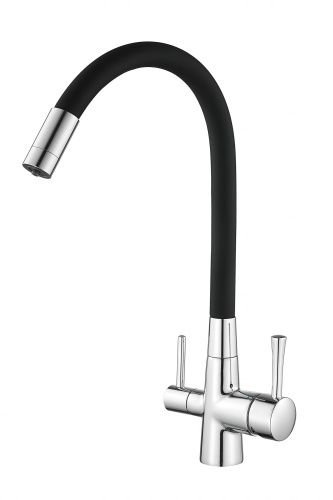 Смеситель для кухни Savol S-L1806-01 на столешницу черный