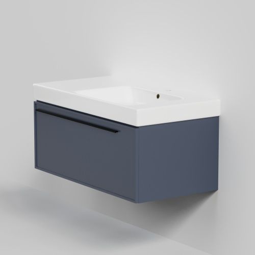 Тумба с раковиной La Fenice ELBA NFNC-01-ELB-BG-90-3-90R 91х36х49 подвесная цвет синий