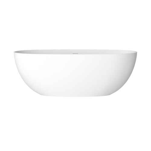 Ванна из искусственного камня Solid Surface Cezares STREAM CZR-STREAM-170-78-56-SSB 170х80 отдельностоящая овальная с ножками
