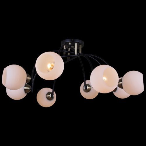 Люстра на штанге Illumico IL0250 IL0250-8CSQ-79 BK AB