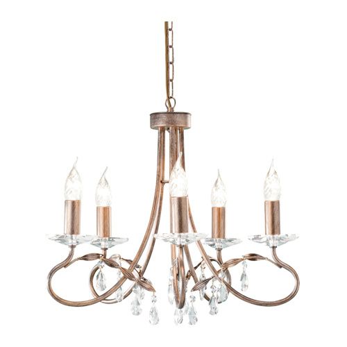 Люстра подвесная Elstead Lighting Christina (Цхристина) CRT5-SILVER-GOLD