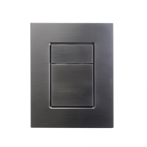 Кнопка смыва пневматическая Wonzon & Woghand WW-IB256-BGM цвет темный графит