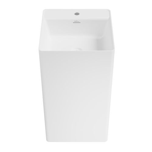 Раковина акриловая Wellsee Pure BY Wellsee 230715000 45х45 напольная цвет белый матовый 1 отверстие под смеситель