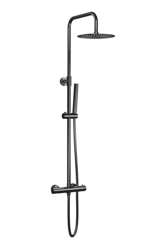 Душевая стойка AQG Urban Flow 20UFR25NID12 настенная цвет оружейная сталь