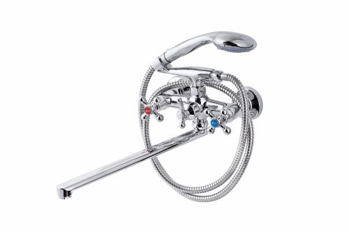 Смеситель для ванны и душа FAUZT FZs-421-54 настенный хром