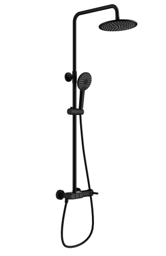 Душевая стойка Wonzon & Woghand Muse WW-A30653-MB настенная цвет черный Душевая стойка Wonzon & Woghand Muse WW-A30653-MB настенная цвет черный