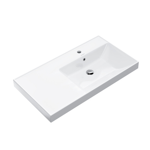 Раковина керамическая Kerama Marazzi CUBO CU.wb.90Rh 91х49 подвесная цвет белый