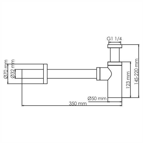 Сифон WasserKRAFT Glan 6600 A171 - фото 4
