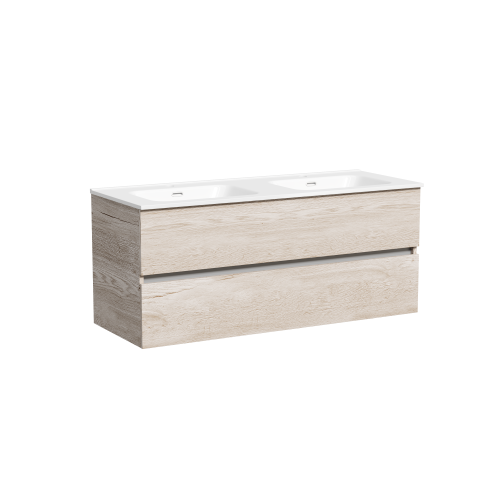 Тумба под раковину Sancos Urban UR120-2EG 119х45х55 подвесная цвет дуб галифакс натуральный