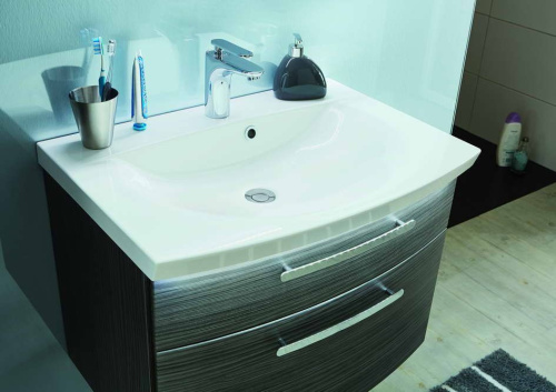 Раковина из минерального литья Puris Vuelta WME6370B1 70х50 накладная цвет белый 1 отверстие под смеситель