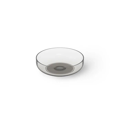 Раковина керамическая Dea Design Washbasins DD9101 400 R4 40х40 накладная цвет черный без отверстий под смеситель