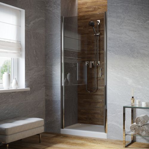 Душевая дверь Vegas-Glass EP LUX EP LUX 60 08 07 L 60х200 стекло тонированное профиль хром