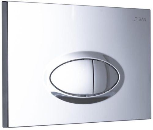 Клавиша смыва механическая Logan Oval 00297675 цвет хром