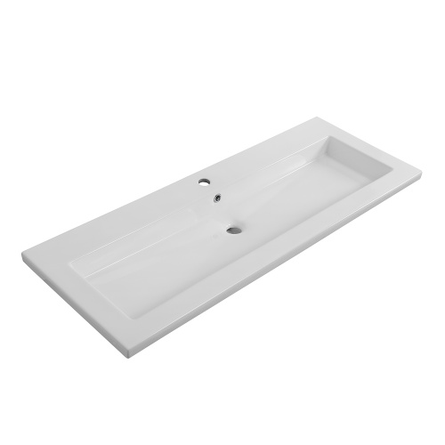 Раковина керамическая BelBagno BB-8070-120 120х50 накладная цвет белый 1 отверстие под смеситель