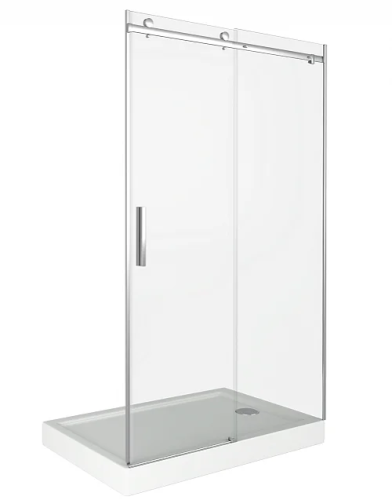 Душевая перегородка Good Door Galaxy ГЛ00003 110х195 стекло прозрачное профиль хром глянцевый