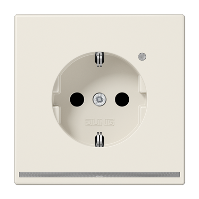 Розетка с LED подсветкой Jung LS1520-OLNW