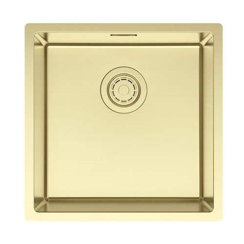 Мойка LASSAN 44 UNI, нерж. сталь, LA44-LG, светлое золото, 440х440мм, Paulmark