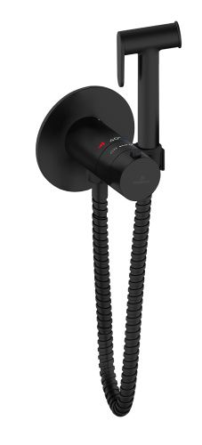 Гигиенический душ со смесителем AltroBagno BM AltroBagnoOggetto060402MB черный матовый