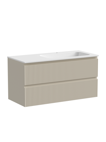 Тумба под раковину Sancos SNOB R SNR100RCE 100х45х50 подвесная цвет бежевый