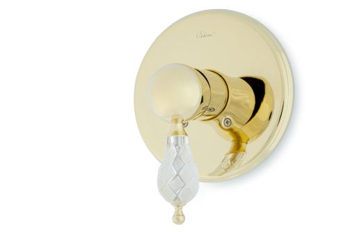 Смеситель Boheme Crystal 285-CRST встраиваемый в стену золото