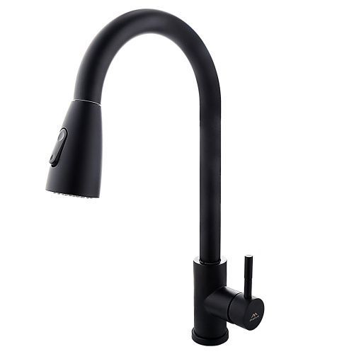 Смеситель для кухни Fashun A56109-7 на мойку черный