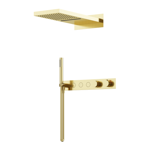 Душевая система Sancos Linn SC9023BG встраиваемая в стену цвет брашированное золото