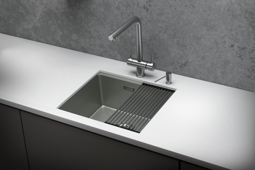 Кухонная мойка Granula Kitchen Space 5045U, СТАЛЬ МАТОВАЯ 50x44,5 цвет сталь матовая