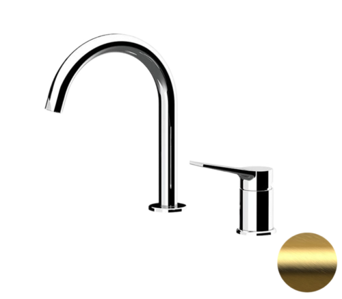 Смеситель Remer SL57BG на раковину брашированное золото