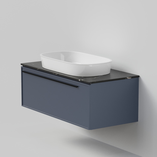 Тумба со столешницей La Fenice ELBA NFNC-01-ELB-BG-100-3-GB 100х62х49 подвесная цвет синий