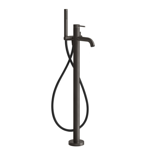 Смеситель для ванны Gessi Gessi316 54028#707 напольный черный (внешняя часть)