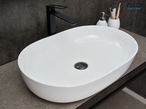 Раковина Gid Lago 61 см 51204 накладная цвет белый