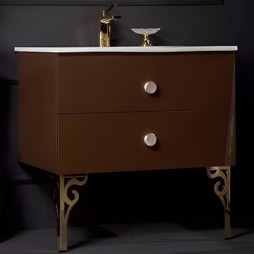 Тумба под раковину Armadi Art NeoArt 830-080-DB 80х44х50 подвесная цвет коричневый