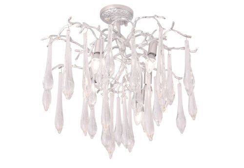 Люстра потолочная Crystal Lux Reina (Реина) REINA PL5 D600 SILVER PATINA