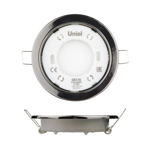 Светильник встраиваемый Uniel GX53/H2 GX53/H2 Black Chrome 10 Prom