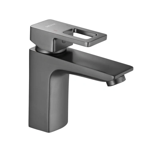 Смеситель Shevanik S8201T на раковину оружейная сталь