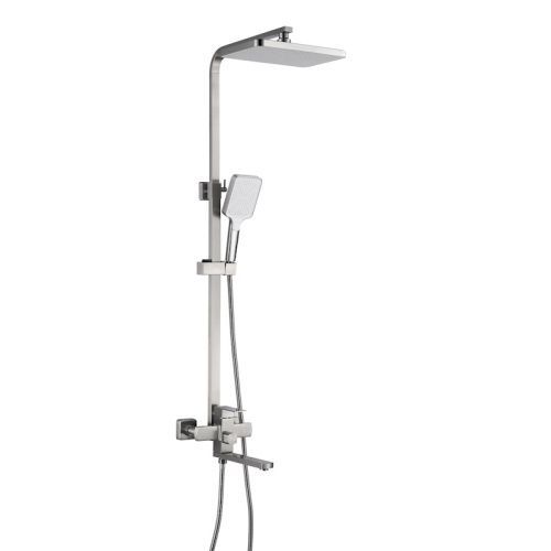 Душевая стойка Shevanik S7036L настенная цвет сатин