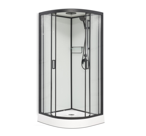 Душевая кабина Frank 400404 100х100 с крышей ориентация универсальная