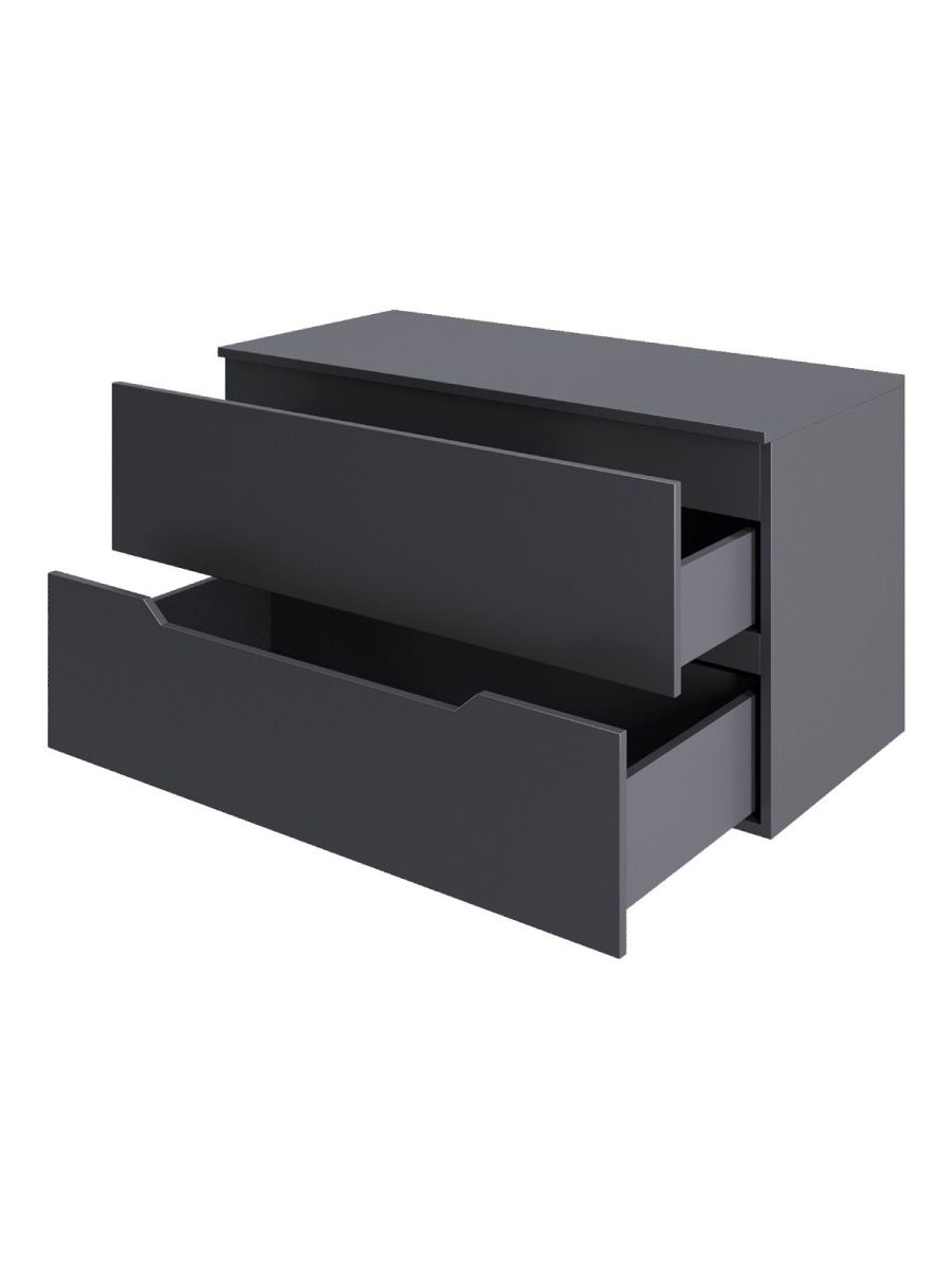 Тумба под раковину Orange Line Li-100TugMDF 100х50 подвесная цвет серый - фото 4