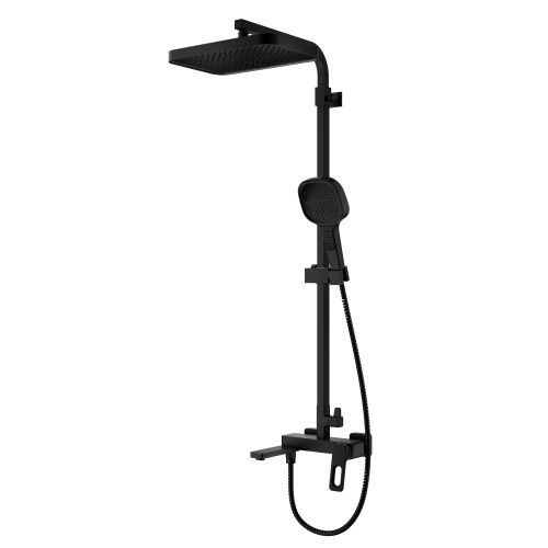 Душевая стойка Raglo R51.24.06 настенная цвет черный