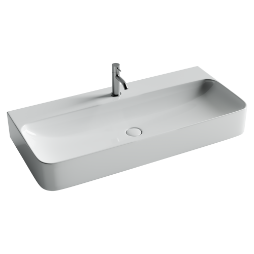 Раковина Ceramica Nova AURA 100 см CN2007 подвесная цвет белый