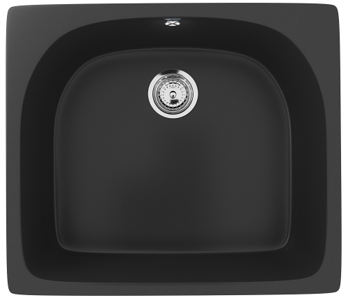 Кухонная мойка Ulgran Classic U-408-344 59х51 цвет черный