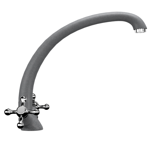 Смеситель для кухни Ulgran Classic U-013-342 на раковину графит без термостата