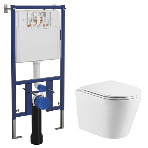 Комплект унитаз с инсталляцией  Loranto  4501+AZ-0053-UQ Комплект унитаз с инсталляцией  Loranto  4501+AZ-0053-UQ