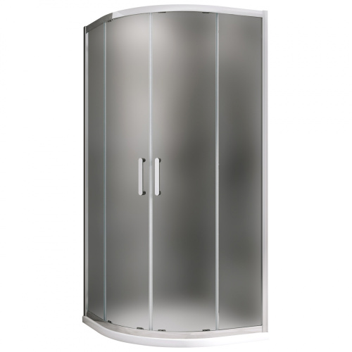 Душевой уголок Abber Schwarzer Diamant AG01100M 100х100 стекло матовое профиль хром глянцевый без поддона