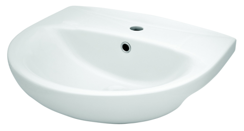Раковина Sanita Аттика 55 см WB.PD/Attica/55-C/WHT.G/S1 подвесная цвет белый