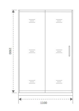 Душевая дверь GOOD DOOR SPIRIT СП00018 110x190 стекло прозрачное профиль хром - фото 2